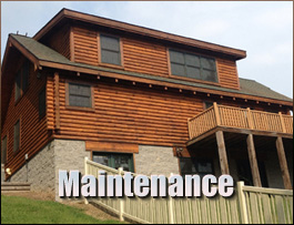  Little Switzerland, North Carolina Log Home Maintenance